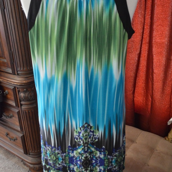 JohnPaulRichard Summer Dress - Xl -Beaded neckline - Picture 2 of 5